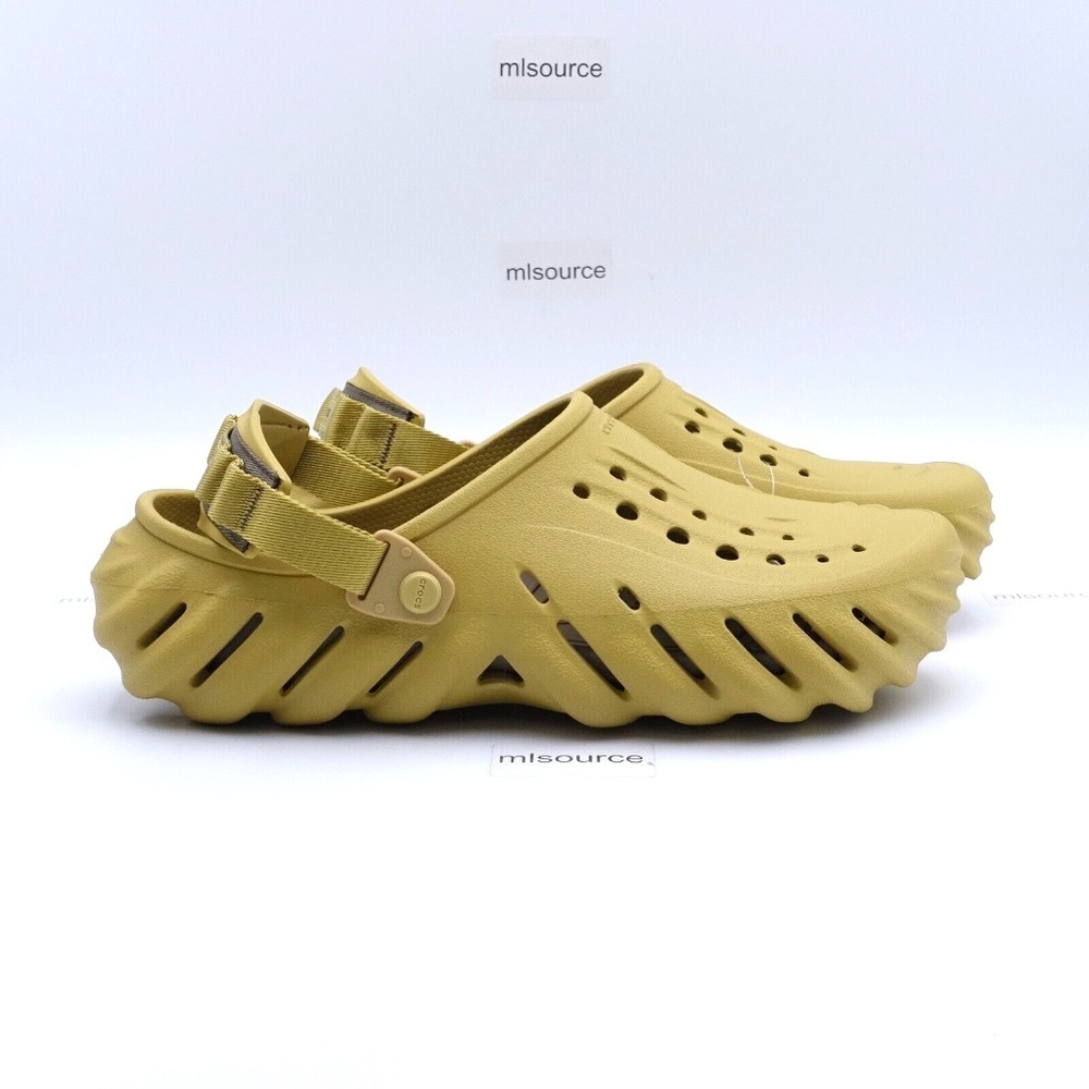 NEW Crocs Echo Clogs 207937-76A Desert Grass